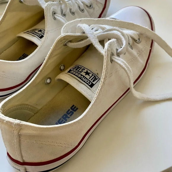 Women’s Off White Converse All Stars Size 7 - Picture 3 of 9